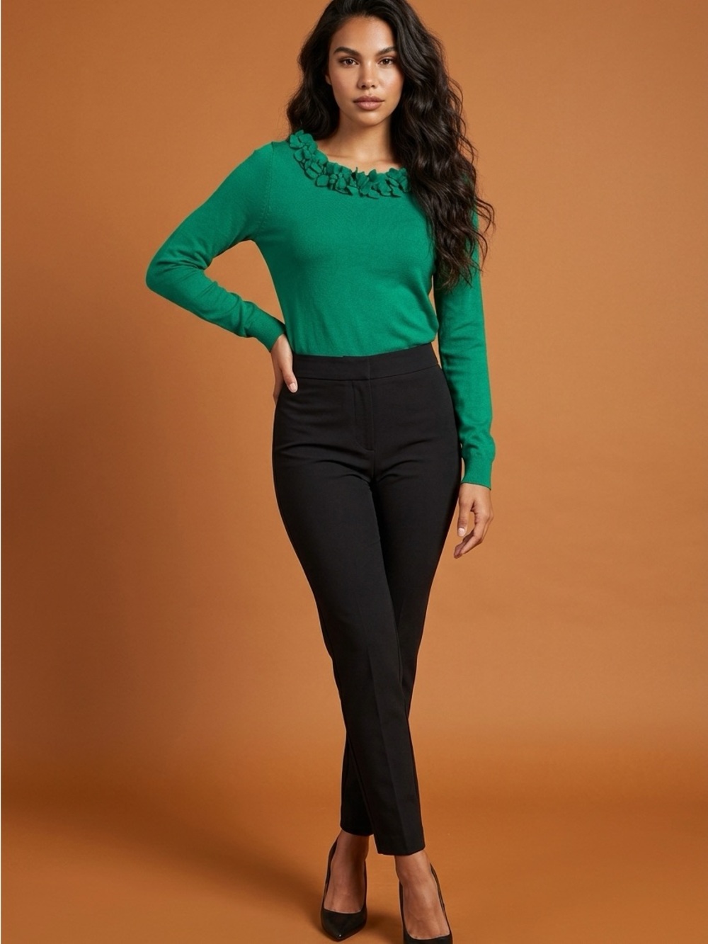 Talbots Green Sweater